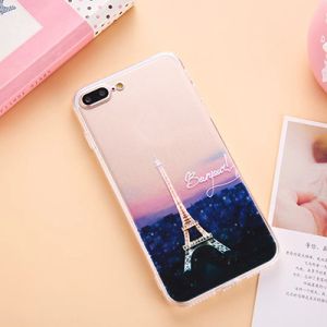 Acrylic Landscape Series Cell Phone Case Back Cover For iPhone 7 6 6s Plus 5s with Dust Plug Lid Lanyard Hole Manufactures