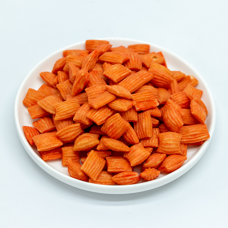Red Fantastic Rice Crackers Enduring Taste Spicy Shrimp Crackers