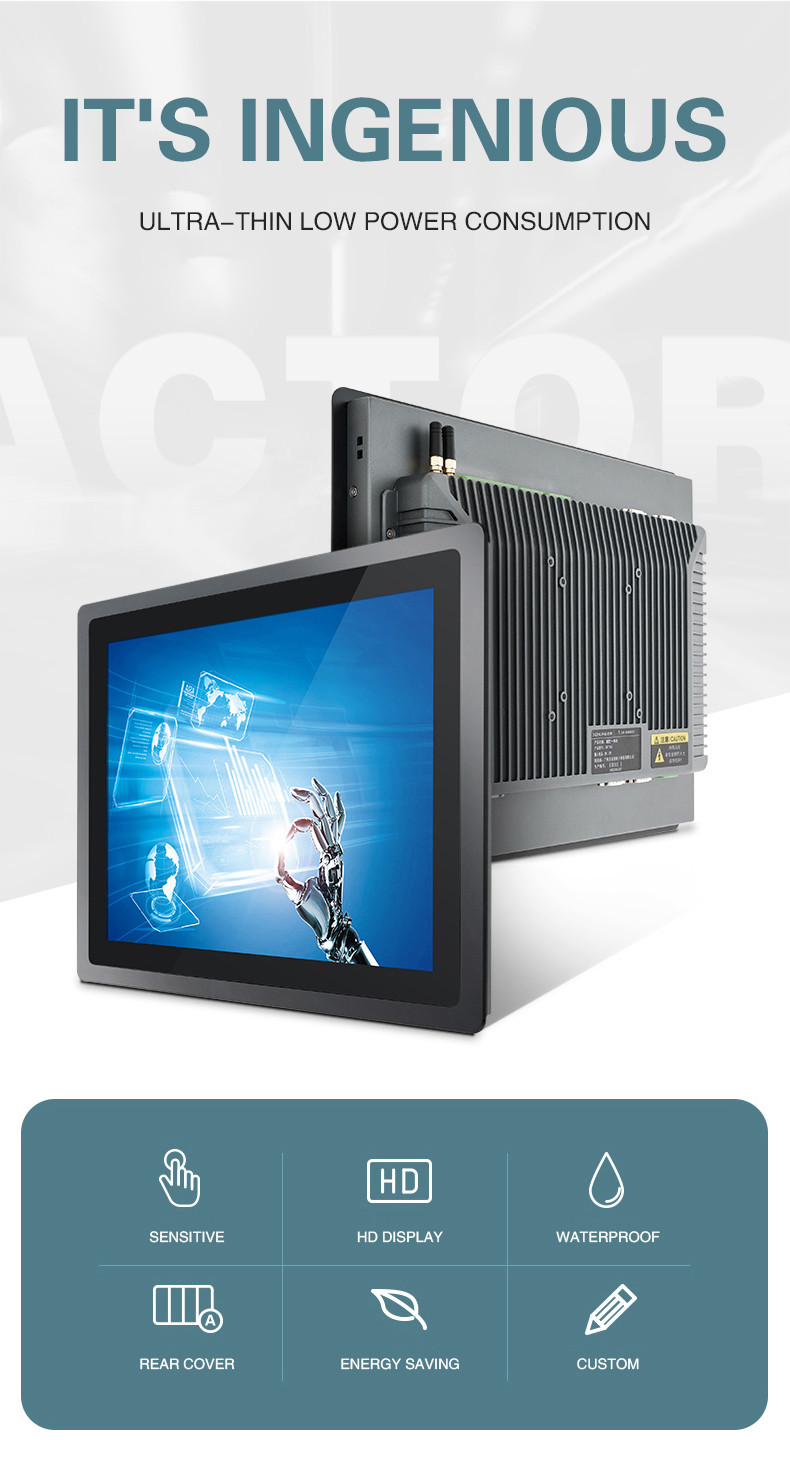 5ms Hanging Digital Signage 8 Inch XP Embedded Touch Screen Android Industrial Tablet