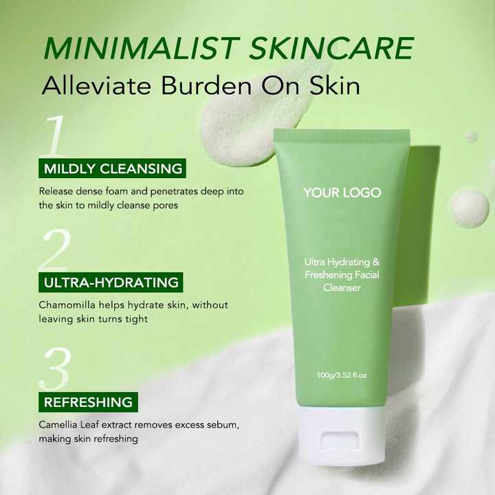 Facial Cleanser for Men and Women Deep Cleansing Shrinking Pores Moisturizing and Moisturizing Face Wash