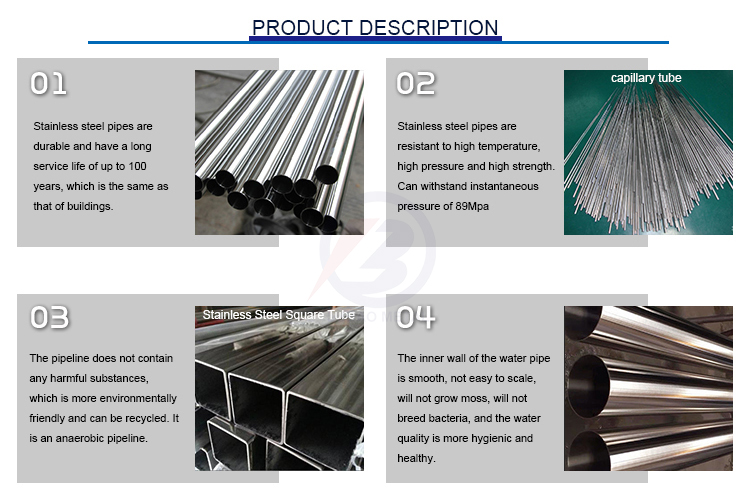 ASTM Standard Bright Polish 201 304 316 316L 430 Ba 2b Spiral Welded Stainless Steel Pipe for the Manufacturing Industry