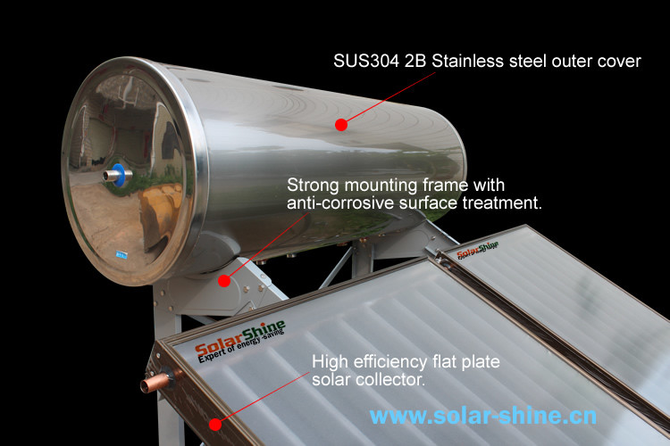 flat plate solar water heater 8