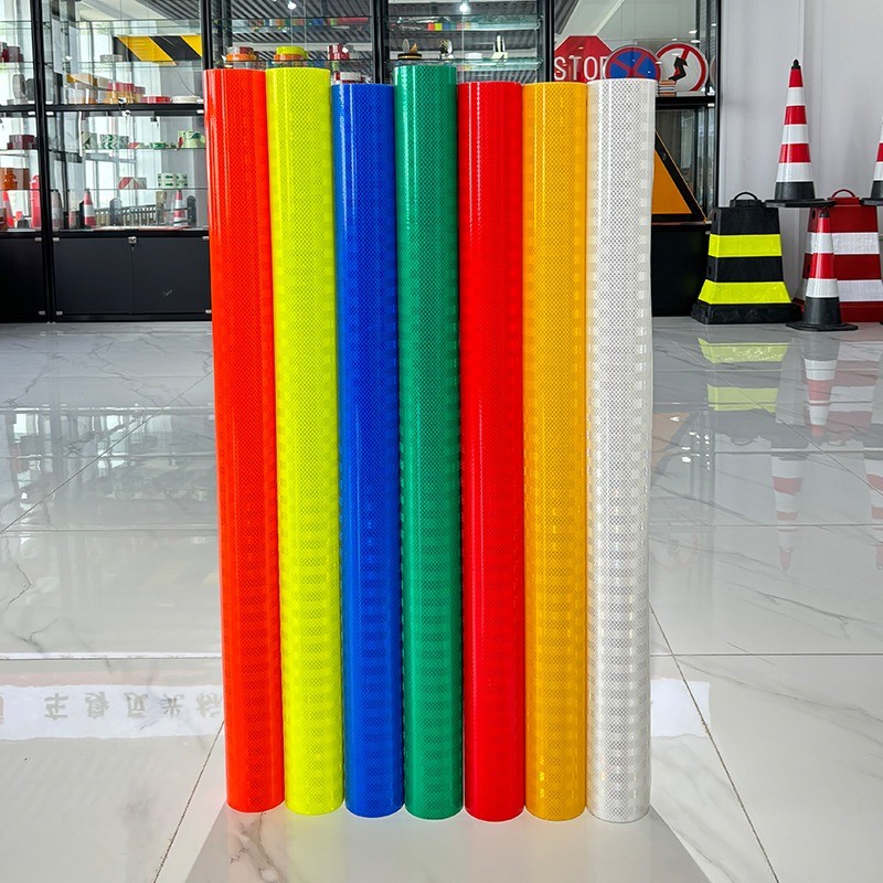 High Visibility Prismatic Reflective Sheeting Vinyl Roll for Road Signs