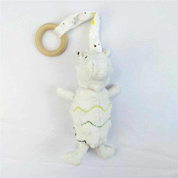 ODM OEM Wholesale Stuffed Animal Baby Rattle Soft Cute Unicorn Educational