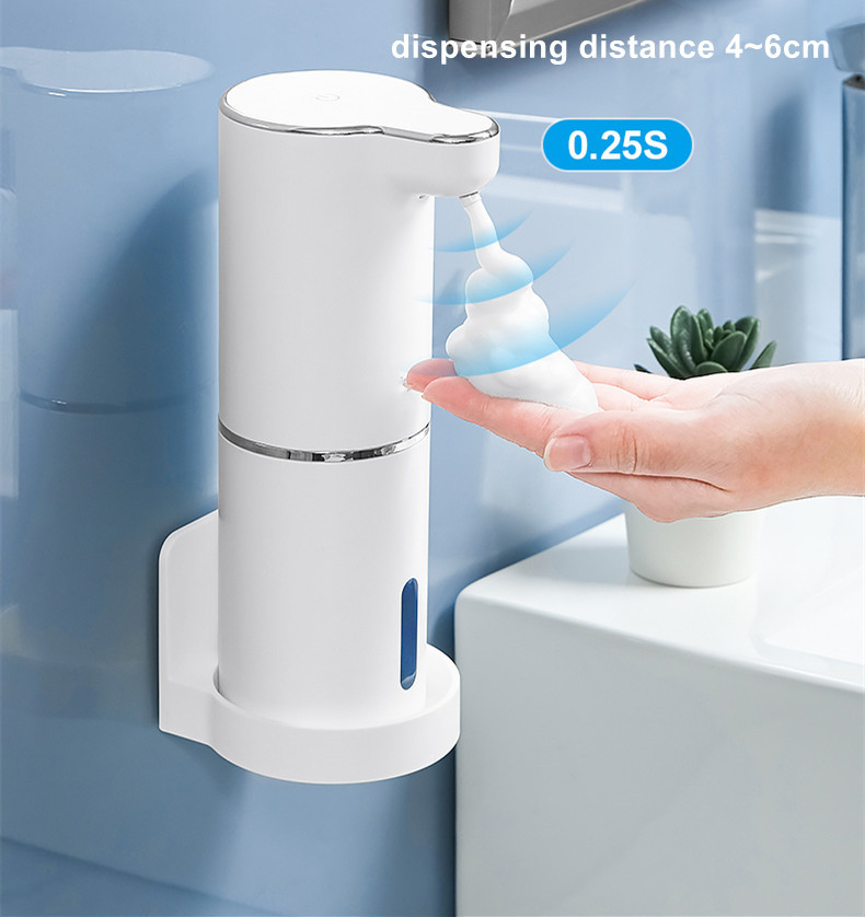 300ML Infrared Sensor Automatic Soap Dispenser ABS 800mAh White