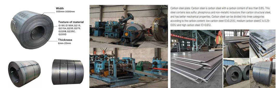 High Quality Hot Rolled Steel Coil /CRC and HRC Sheet Ms Coil/SPCC Cold Rolled Zinc Coated Galvanized Steel Coil Ss400 Q235 Q345 Hot Rolled Carbon Steel Coil