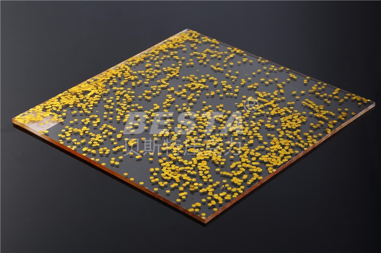 5mm Thick Black Glitter Acrylic Sheet For Furniture Decoration