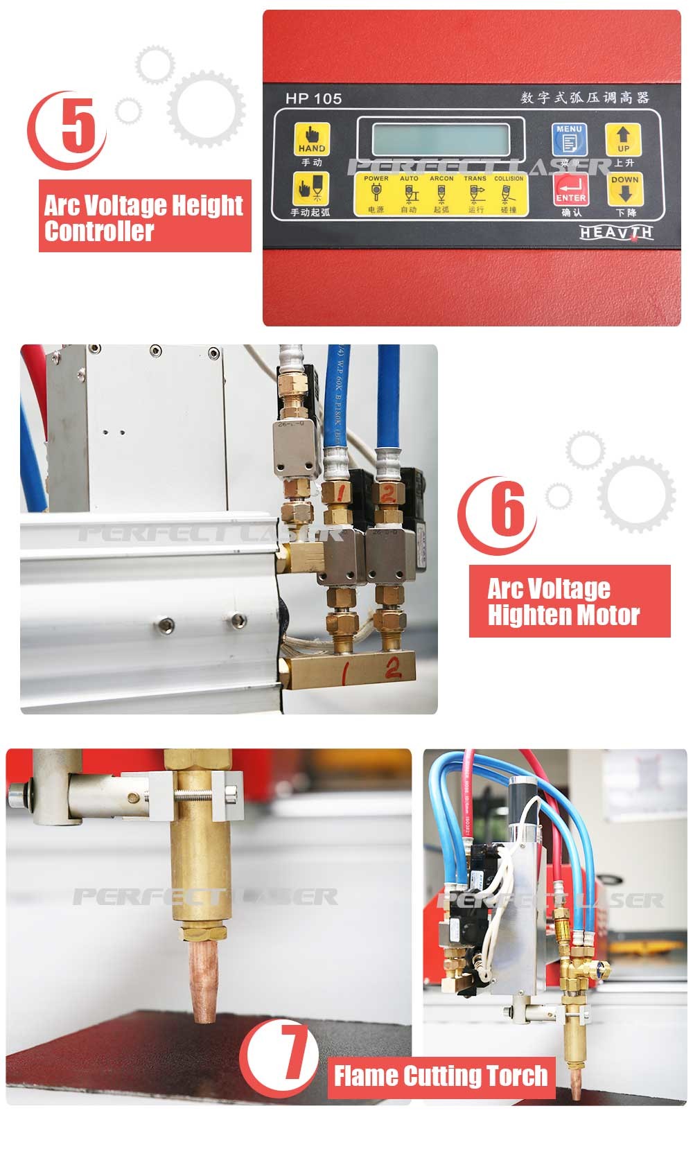 Economic Plasma Cutting Machine For Iron and Steel / Portable CNC Plasma Cutter
