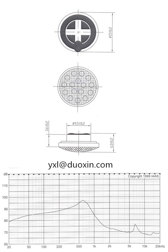 15mm Mini speaker 8ohm mobile speaker DXI15N-RB
