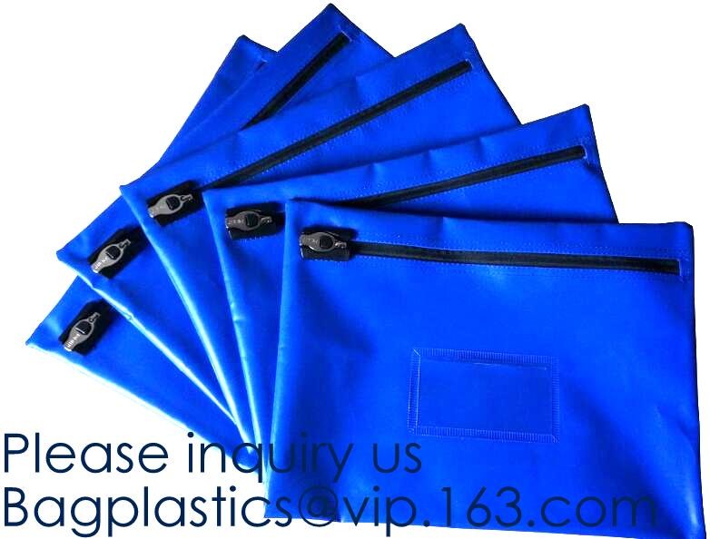 Custom Multi Function Waterproof Nylon Security Night Deposit Bags Zipper Locking Bank Bag For Cash Money, bageasae
