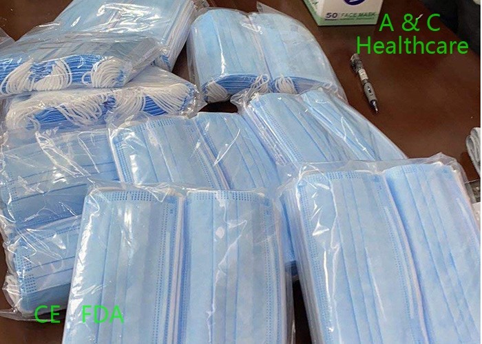 Odorless 4 Ply Anti Dust Disposable Face Mask Mouth Cover Single Use