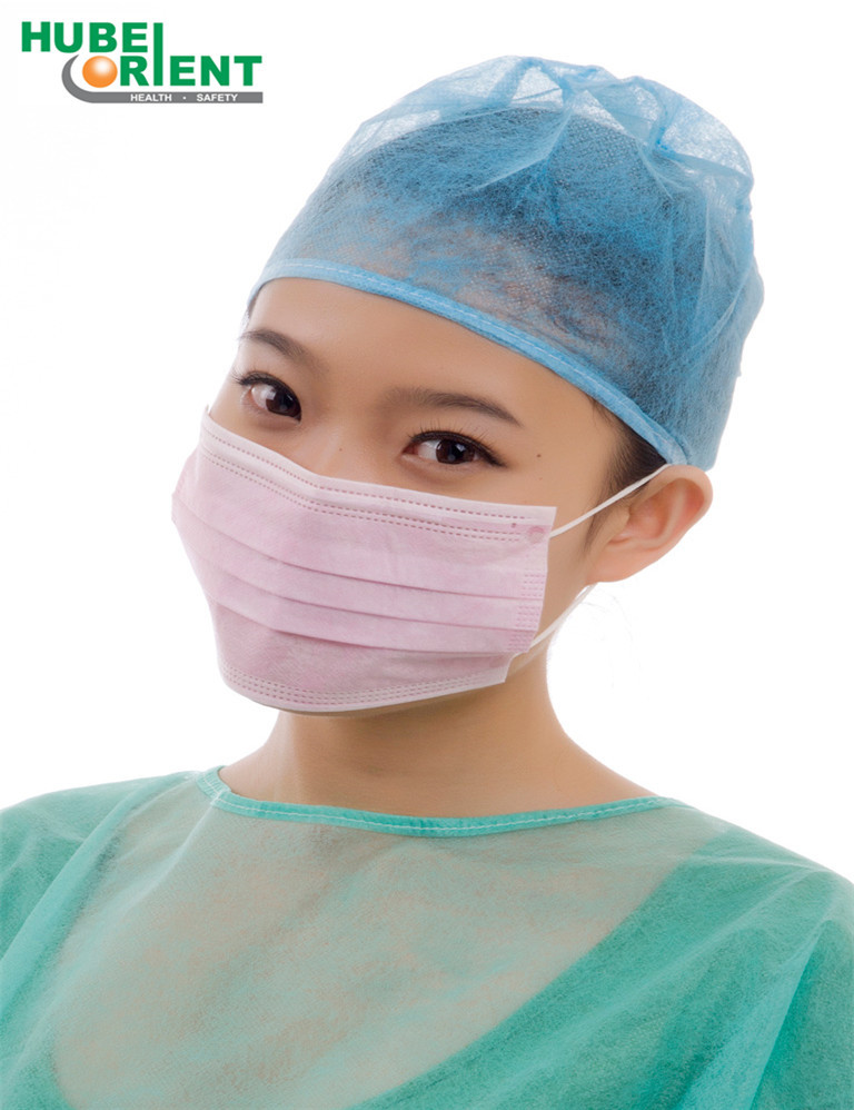 Waterproof Disposable Medical Nonwoven Face Mask With Ear Loop