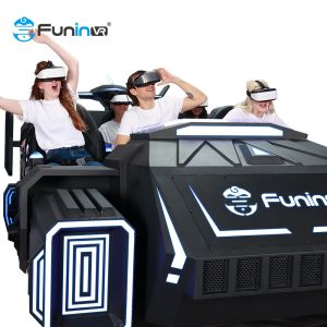 9D VR 6 seats cinema simulator machine Rated load 600KG VR Motion Platform