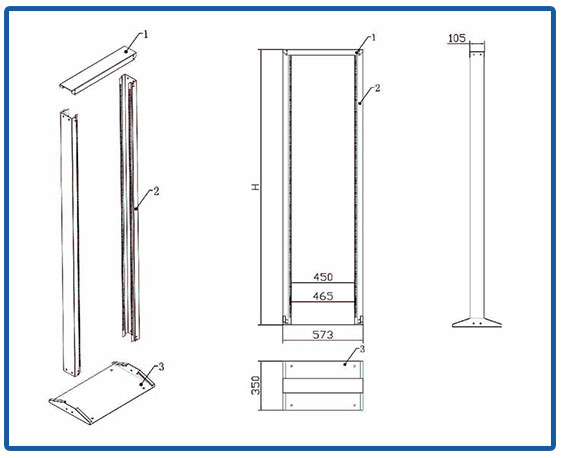 Professional 42U Open Frame Server Rack Cabinet 19 Inch Network