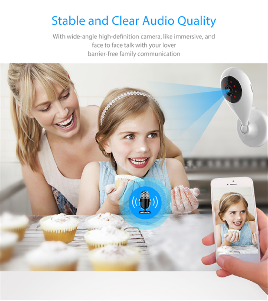 BabyCaring Monitoring Security Wi-Fi Camera(JY-F01-2MP)
