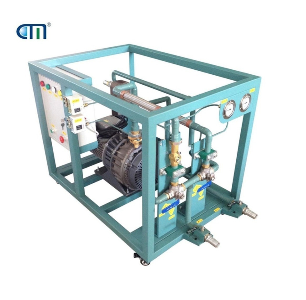 R245fa R123 Low Pressure Refrigerant Recovery Charging Machine 2HP Air Cooled Recovery Unit AC Recharge Machine