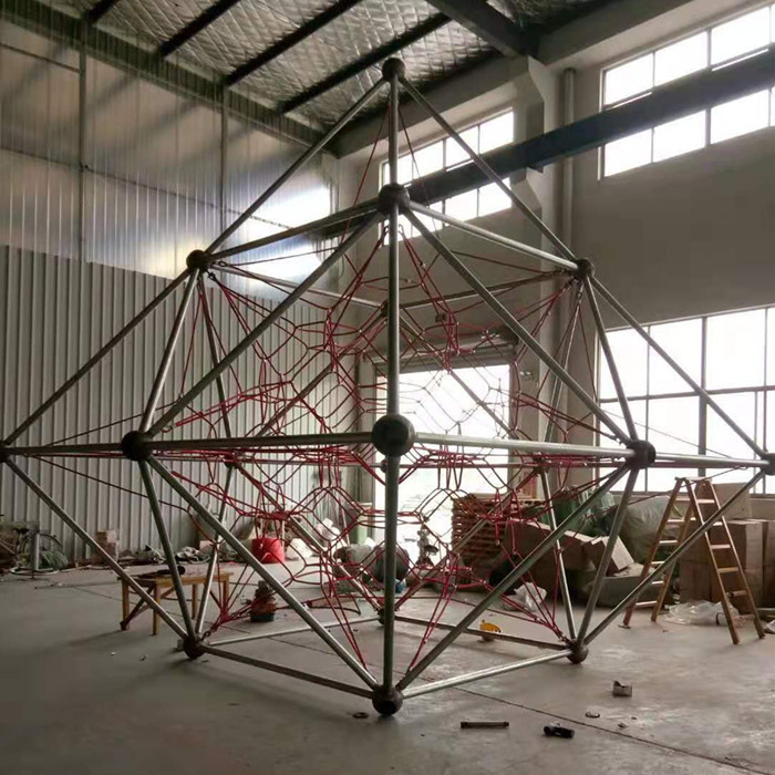customized Kids Playground Climbing Net Rope Web Diamond Shape TUV Provided