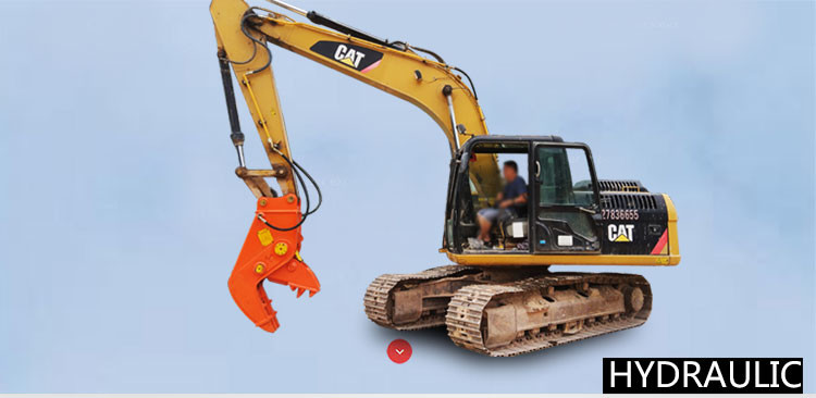 BEIYI HC120 excavator attachment hydraulic pulverizer plier demolition pulverizer concrete