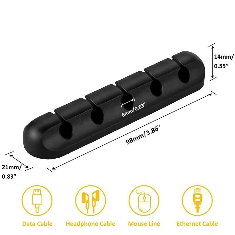 3/5/7 Holes, Multi-Functional Cable Organizer For Wire Slot, USB Cable Fixing Hub, Life Tools