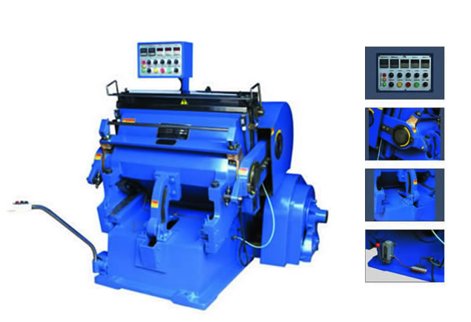manual easy operating low cost high precision flat die cutting and creasing machine for paperboard