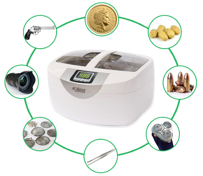 2.5 Liter Household Ultrasonic Cleaner 70 Watt JP-4820 For Gun Parts Cleaning