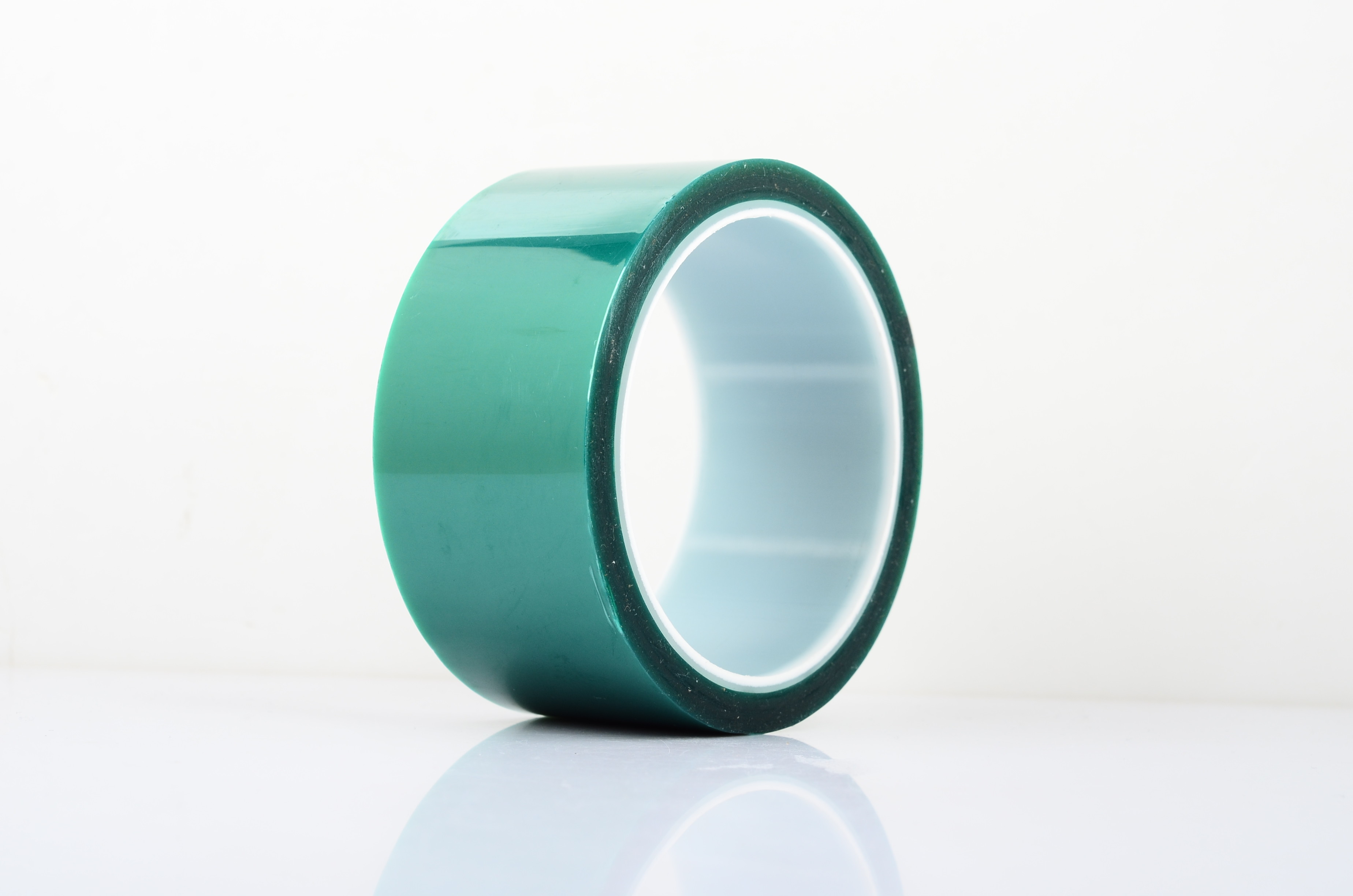 Green Single PET Silicone Tape 0.06mm 180 C Masking Protection Heat Resistant