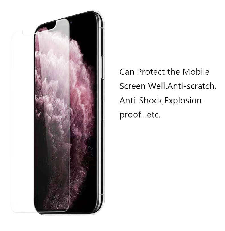 Tempered Glass Mobile Phone Screen Protector 2.5D High Clear Breaking Proof Transparent