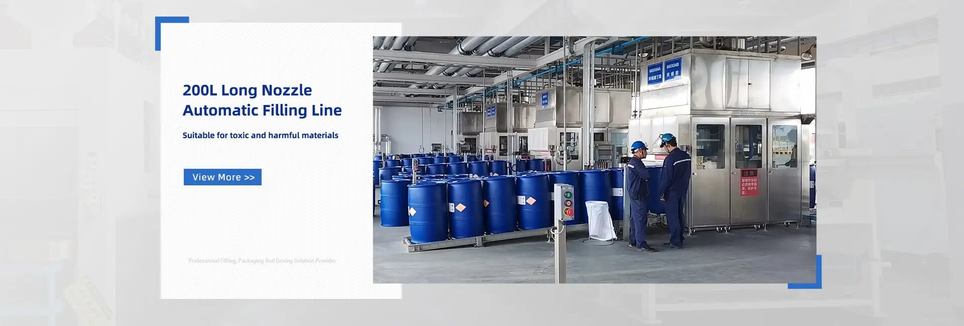 Automatic Liquid Detergent Drum Filling Machine With Two Nozzles Weighing Filling System