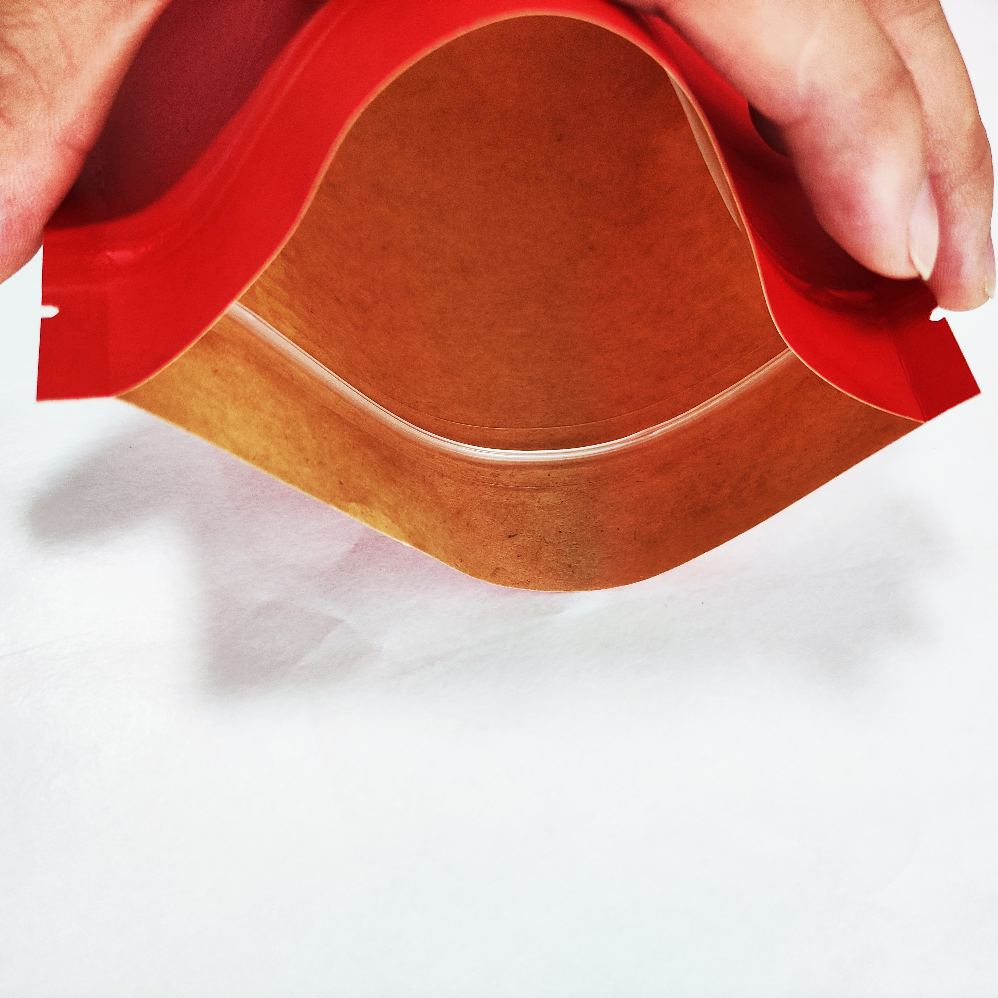 Biodegradable Kraft Stand Up Pouches Food Packaging With Zipper