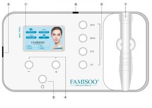  White Color Screen For Permanent Makeup Machine Kit With Battery Standby 10 Hours Manufactures