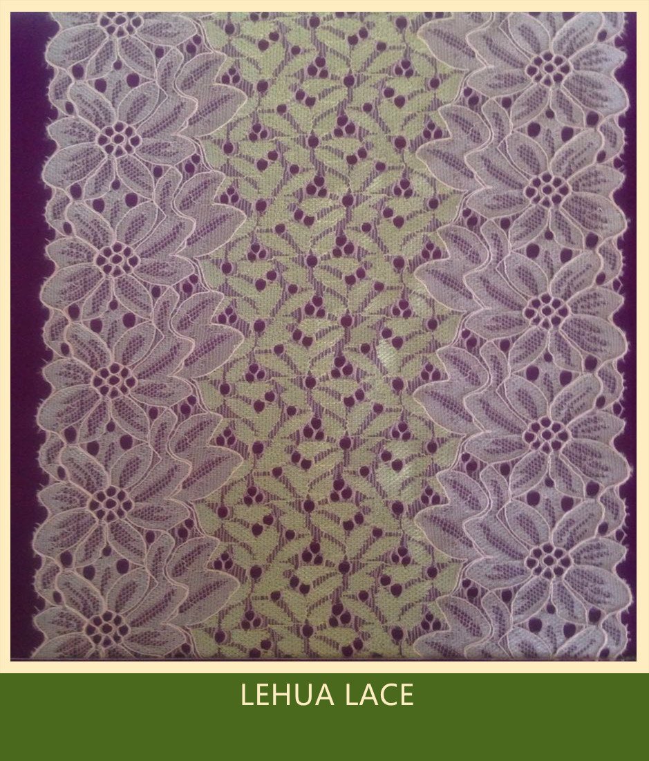 Hot Selling and nice quality Nylon Spandex Stretchy Brazil Lace from China