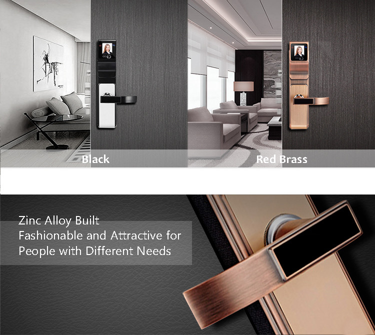 Digital Electronic Keyless Door Locks , Face And Finger Recognition Door Locks