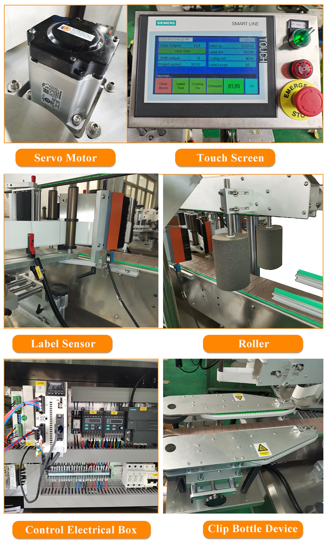 Automatic Two Sides Labeling Machine Round Sqaure Plastic Bottle Labeller Sticker Machine