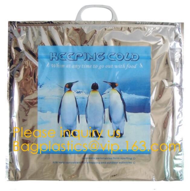 Aluminum Foil Food Use Disposable Cooler Bag Insulated Thermal Bag Organizer Storage Frozen Lunch Bag bagease bagplastic