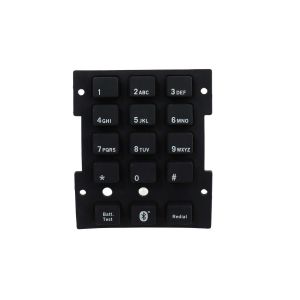 Customize Industrial Control Black Silicone Rubber Keypads Operating Force