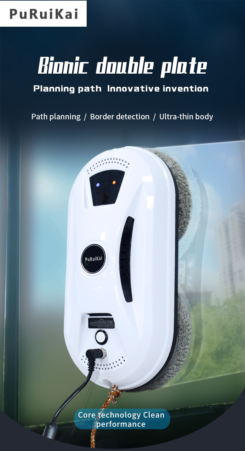 High Building Electric Automatic Glass Cleaner Robot with 500mAh Battery Capacity