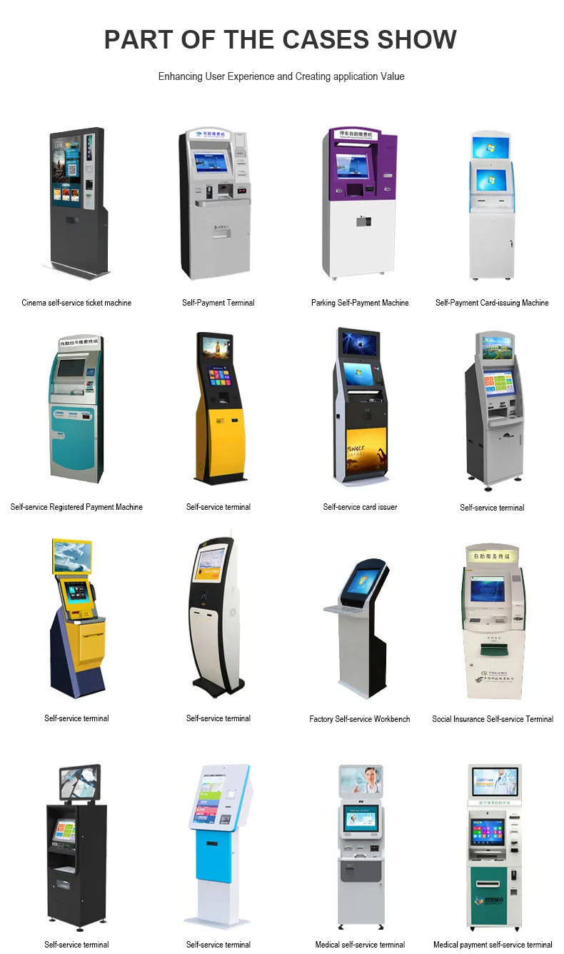 Government Service Terminal Bill Acceptor Ticket Self Service Kiosk