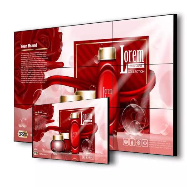 Indoor Advertising Video Wall Narrow Bezel Mulit Splicing Digital Signage Video