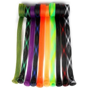 China Expandable PET Braided Fishing Rod Protective Sleeves Flame Retardant on sale