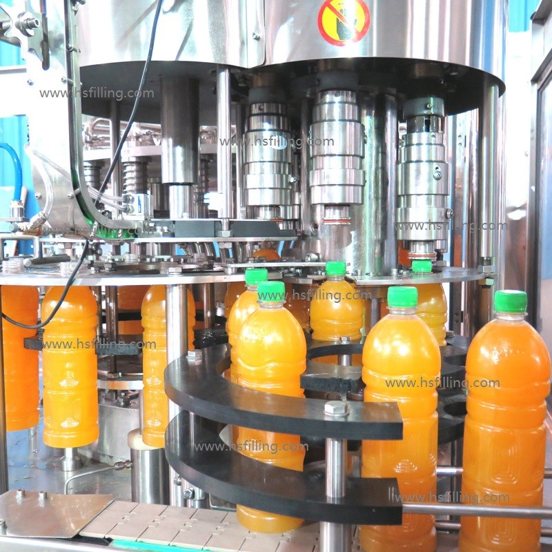 Stainless Steel 380V 6000BPH minute maid juice Drink Bottling Machine fruit juice filling machine
