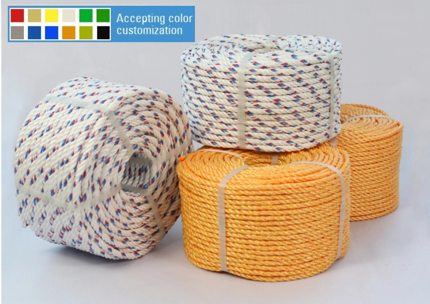 Powerful PP Mooring Rope 8 Strand 56MM Good Abrasive Resistance Lightweight
