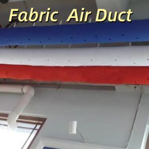  Industrial Design Style Air Duct Fabric Reduced Noise Flame Retardant with Leak-Free Insulation for Gym Basement Manufactures