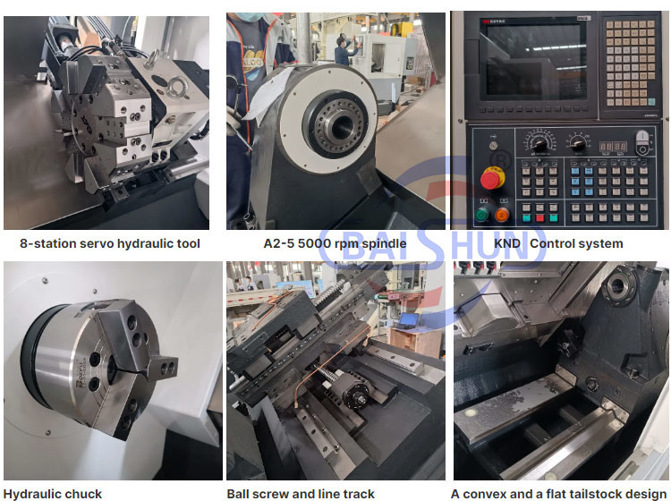 TCK560 Metal Slant Bed CNC Lathe Machine Automatic High Precision