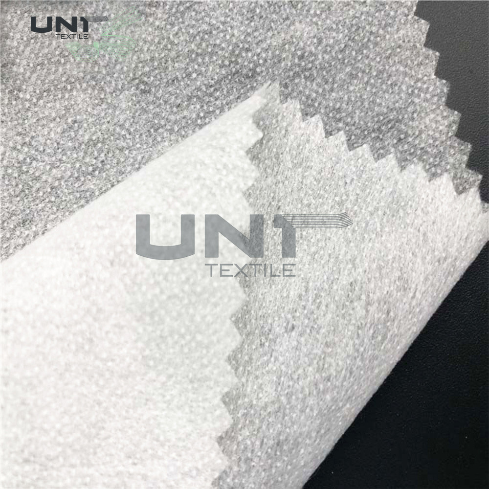 Adhesive Fusible Non Woven Interlining Double Dot For Garment
