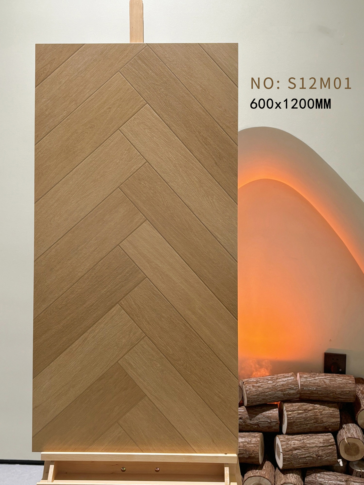 Herringbone Brown 60x120cm Eco-Friendly Tiles And Inside Floor Wood Like Porcelain Tile For Kitchen