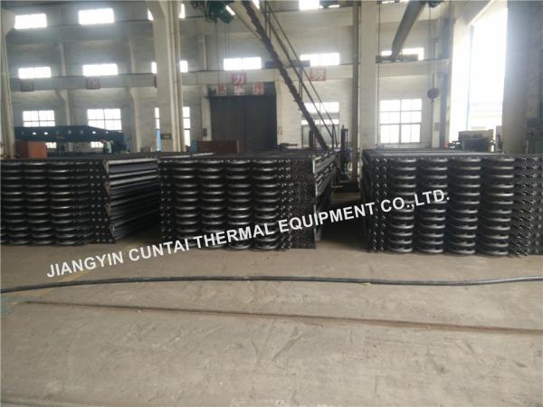 U Bent HH Fin Tube For Waste Heat Recovery , Steel Heat Transfer Finned Tube