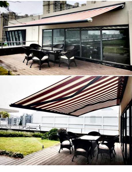 Balcony Folding Arm Waterproof Retractable Awning Full Box Household Awning Community Awning
