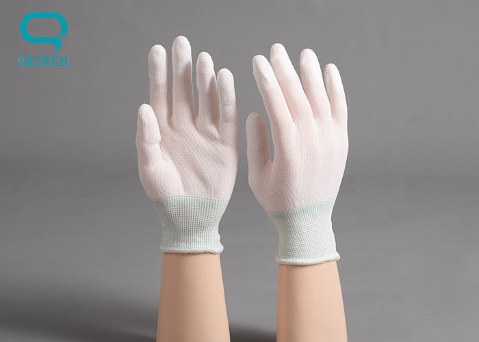 PU Dispensing Nylon Anti Static Gloves For Clean Room