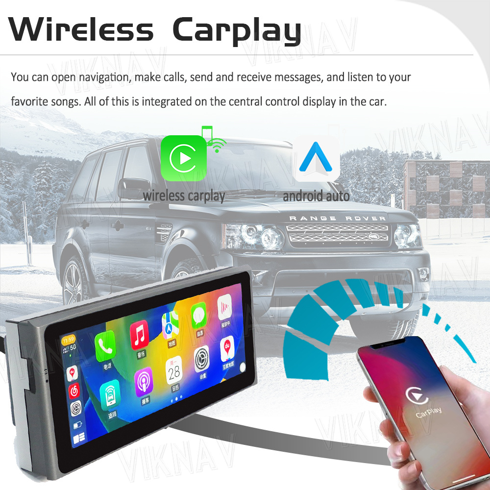 GPS Navigation Wireless Car Radio Android 10 For Range Rover Vouge V8 L322 1998-2012