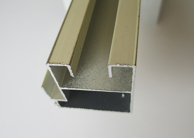 Russia Design Cream Color Aluminium Wardrobe Door Frame Powder Coating